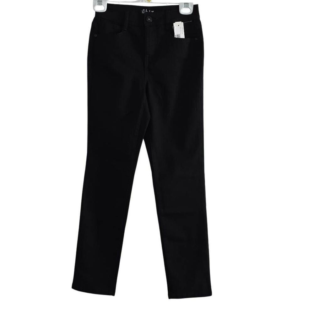 Style & Co Women's Size 0 Petite Black Slim Leg Jeans